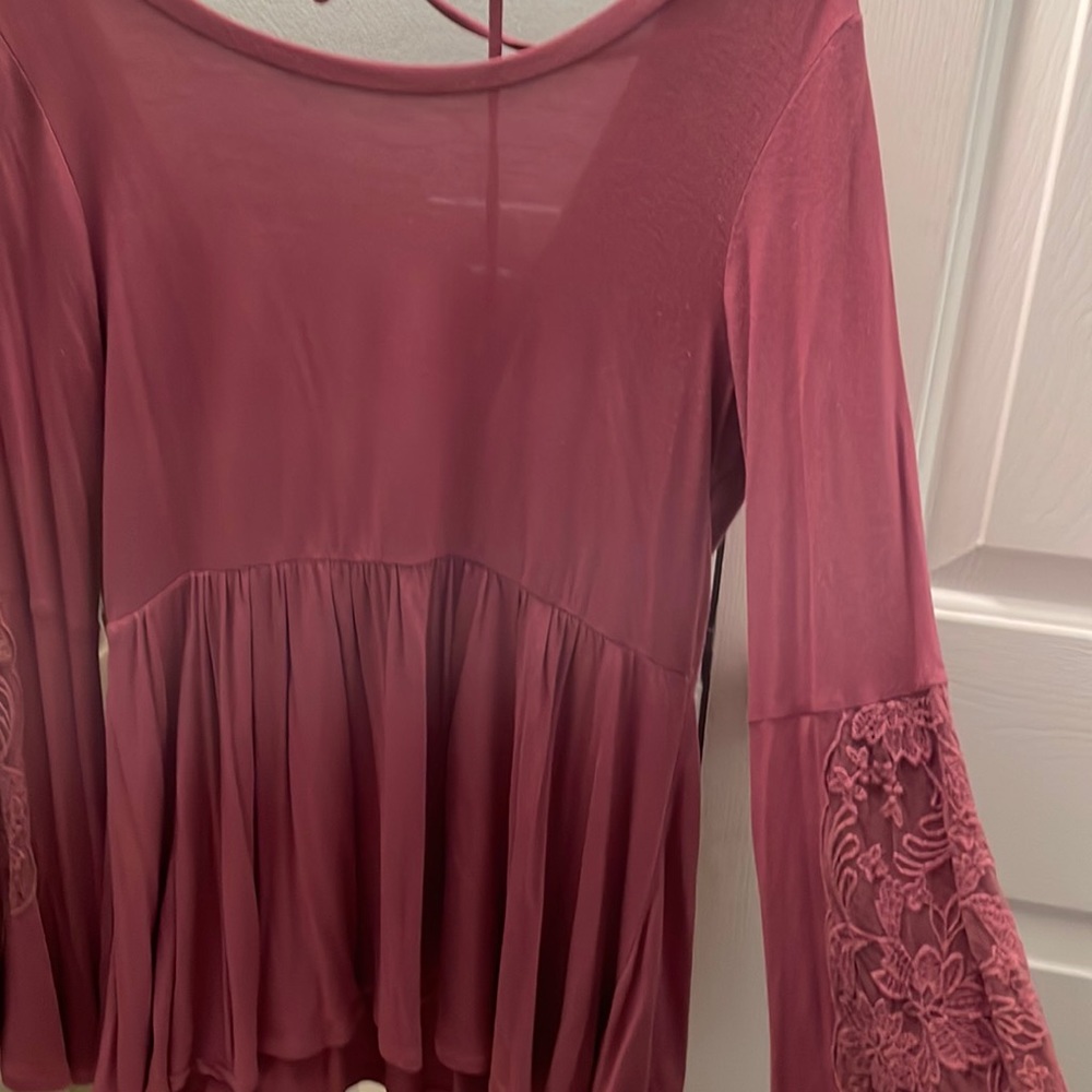 Pink Flowy Shirt